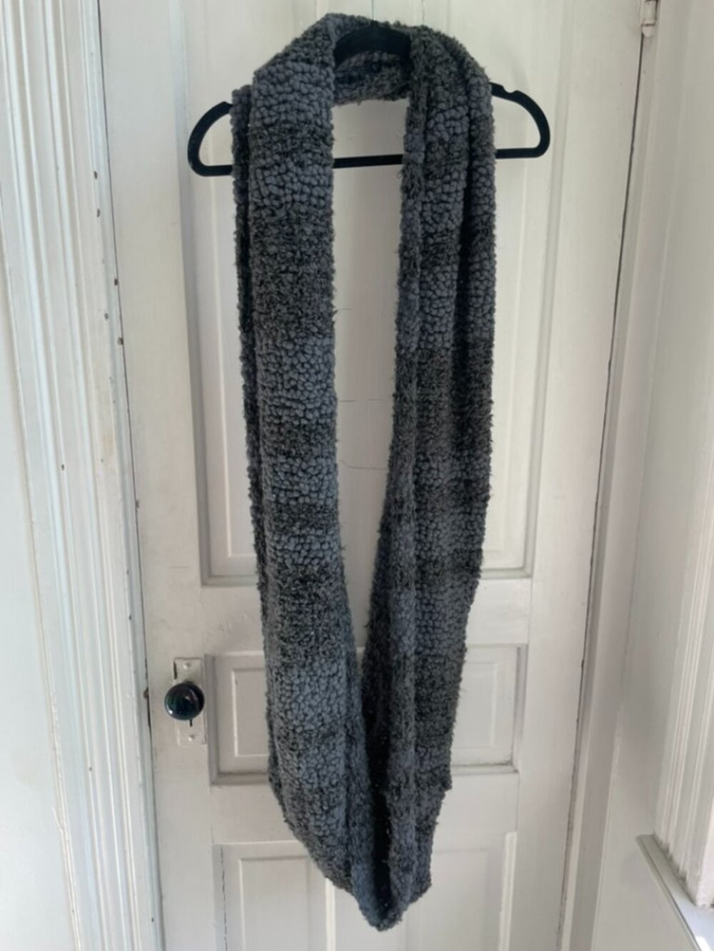 Kimchi Blue Gray Chunky Knit Infinity Scarf | Cozy Textured Loop Scarf